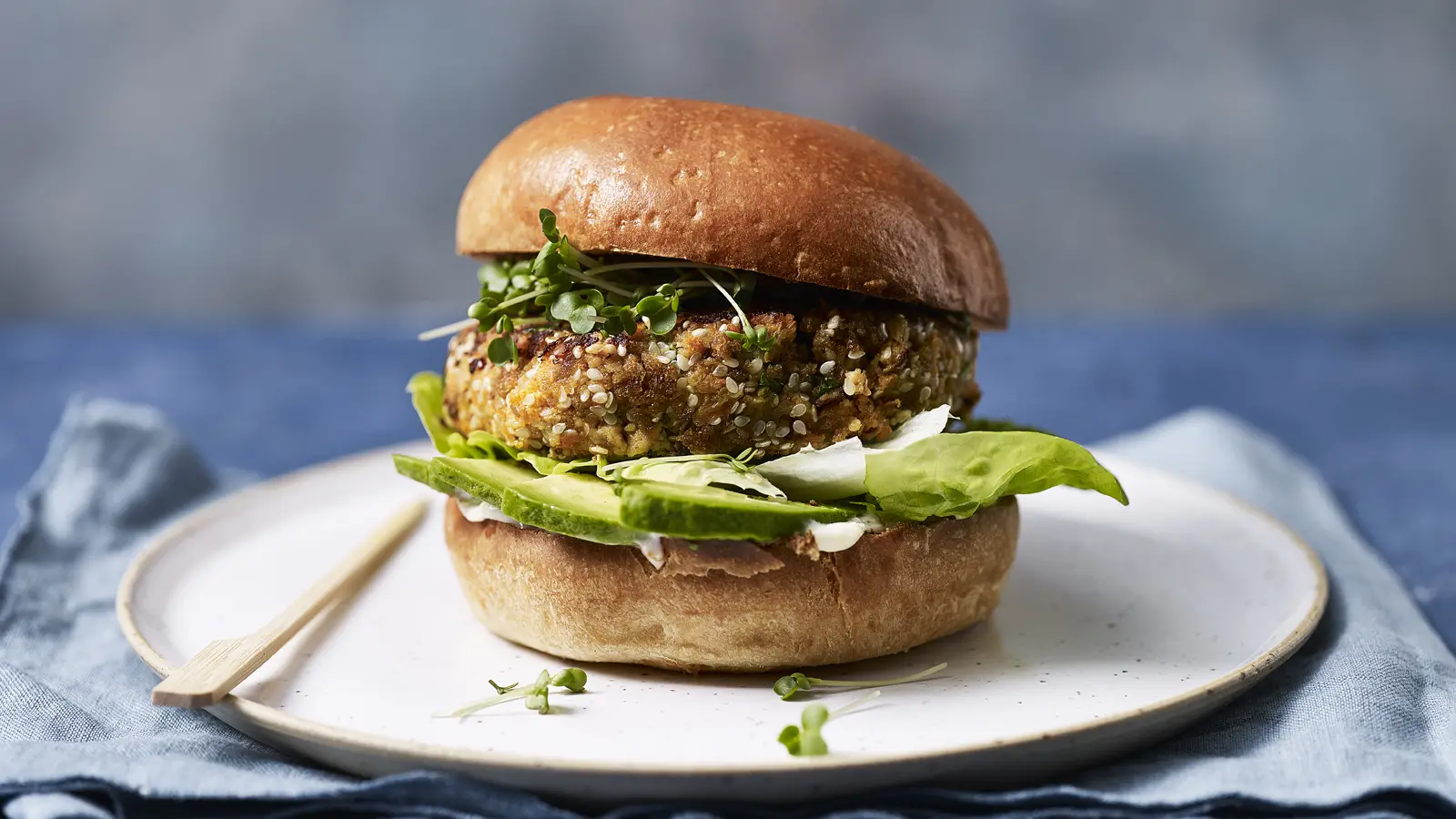 Vietnamese-style tofu burger