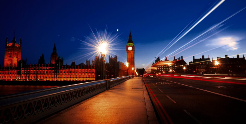 City of Westminster London At Night Concept